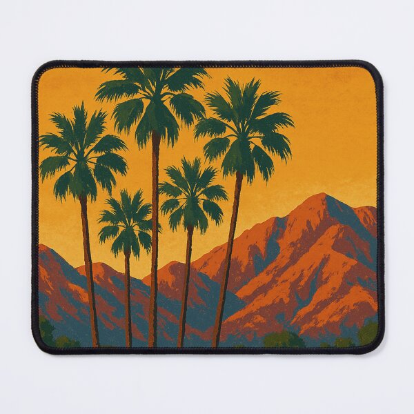 Item preview, Vintage Palm Springs Travel Poster – Mid-Century Desert Home & Sunset Vibes designed and sold by Retro Travel Design.