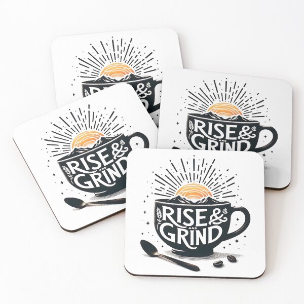 Item preview, Hustler, Rise grind, Coffee, sunshine designed and sold by TrueArtVibes.