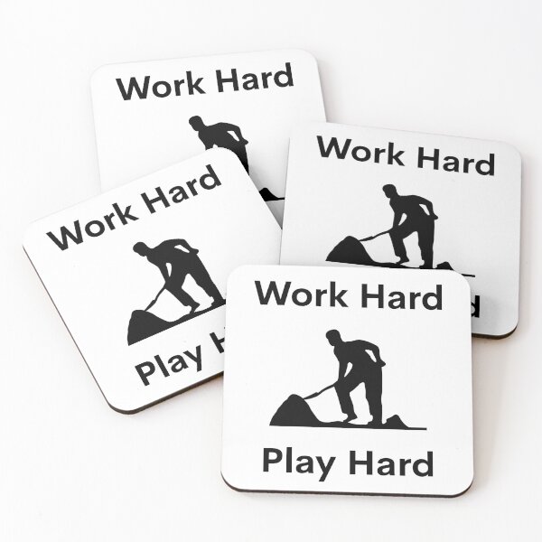 Item preview, Work Hard Play Hard Worker designed and sold by VasInd.