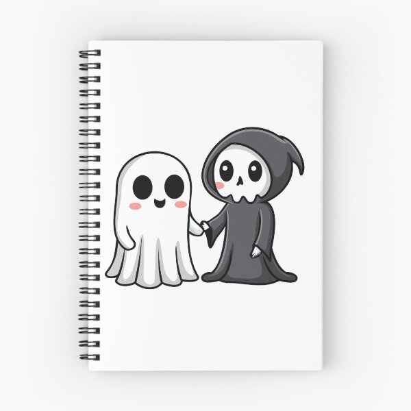 Item preview, Cute ghost with grim reaper holding hands, best friends forever designed and sold by Eva-Designs-.