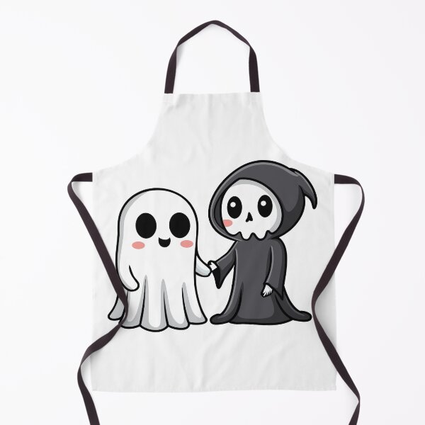 Item preview, Cute ghost with grim reaper holding hands, best friends forever designed and sold by Eva-Designs-.