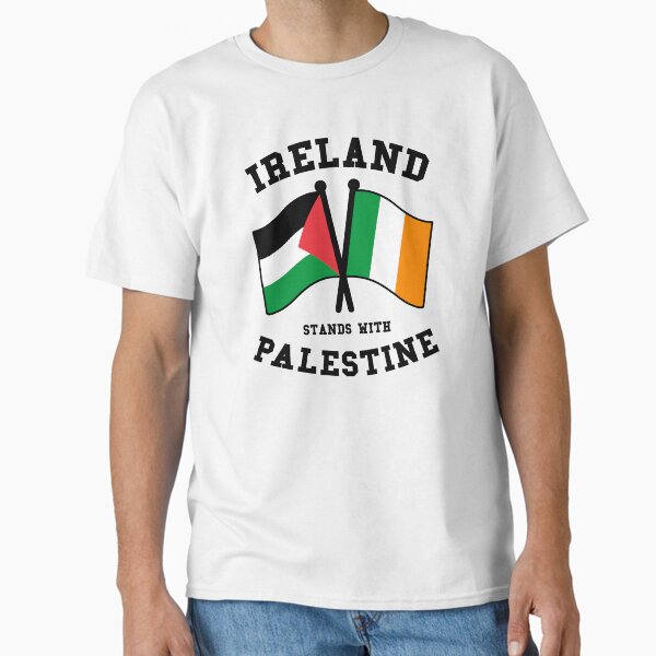 Vista previa del artículo con la obra «Irlanda apoya a Palestina», diseñado y vendido por Eat the Rich.