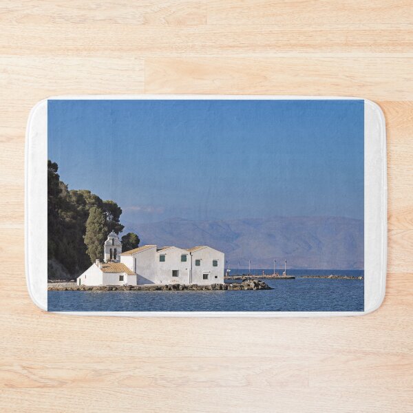Item preview, Vlacherna Monastery seascape, Kerkyra,Corfu island, Greece,summertime designed and sold by goceris.