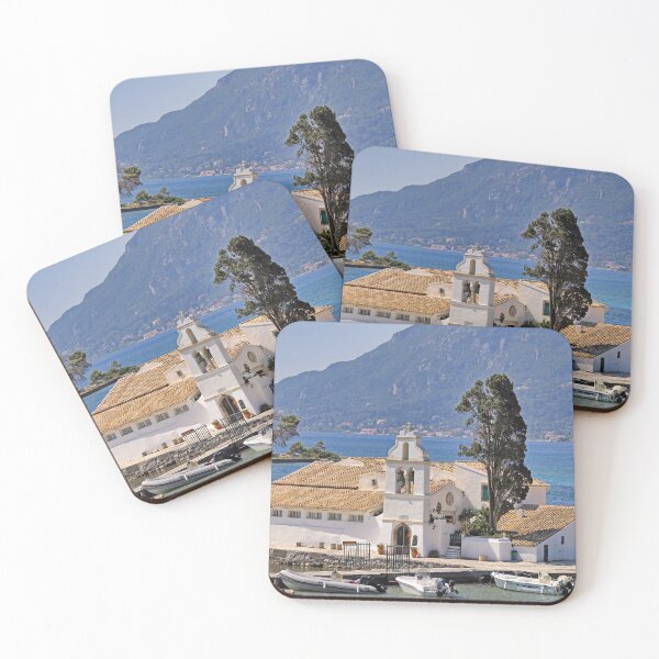 Item preview, Vlacherna Monastery on Corfu island, Kerkyra, Greece designed and sold by goceris.