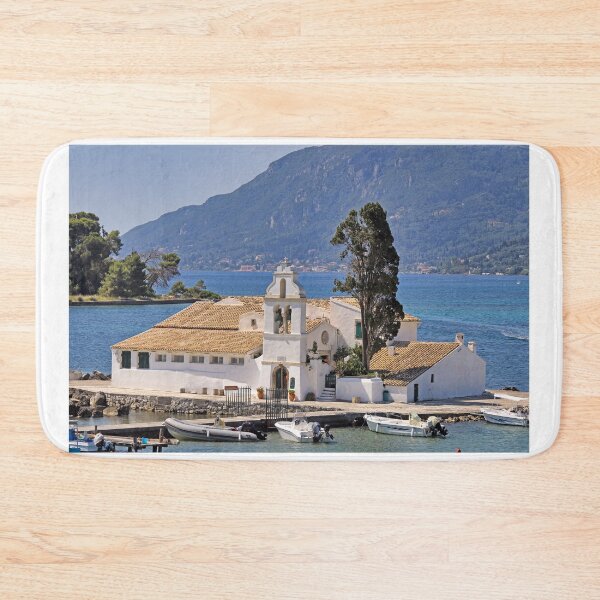 Item preview, Vlacherna Monastery on Corfu island, Kerkyra, Greece designed and sold by goceris.