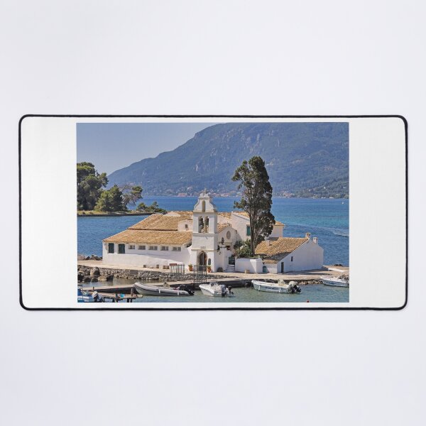 Item preview, Vlacherna Monastery on Corfu island, Kerkyra, Greece designed and sold by goceris.
