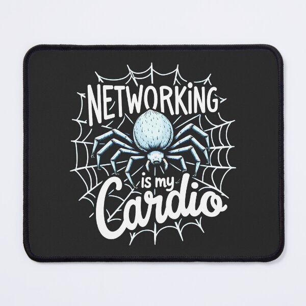 Item preview, Networking is my Cardio Spider Design designed and sold by FoxyJags.