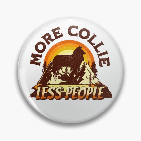 Item preview, Rough Collie Less People Vintage Hiking Camping Gift designed and sold by Guarddogdrive.