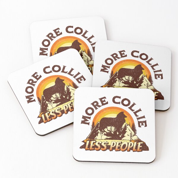 Item preview, Rough Collie Less People Vintage Hiking Camping Gift designed and sold by Guarddogdrive.