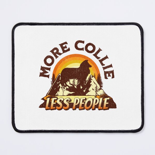 Item preview, Rough Collie Less People Vintage Hiking Camping Gift designed and sold by Guarddogdrive.