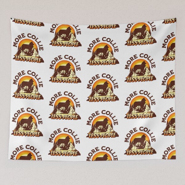 Item preview, Rough Collie Less People Vintage Hiking Camping Gift designed and sold by Guarddogdrive.