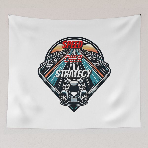 Item preview, Speed Over Strategy – Bold Racing Car Graphic Design designed and sold by NSB-Design.