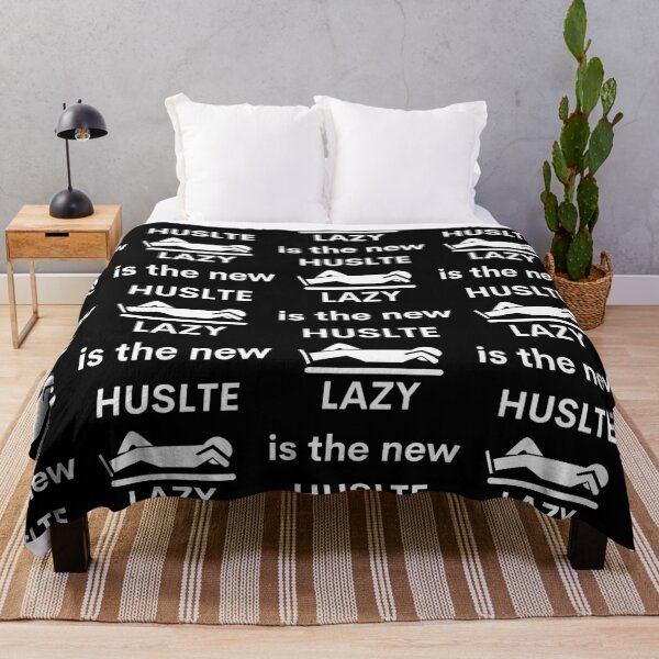 Item preview, LAZY is the new HUSTLE - white designed and sold by VasInd.