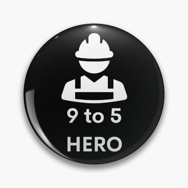 Item preview, 9 to 5 HERO - white designed and sold by VasInd.