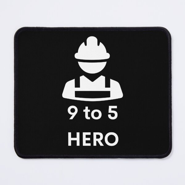 Item preview, 9 to 5 HERO - white designed and sold by VasInd.