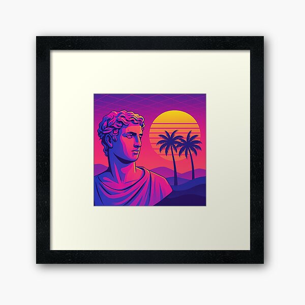 Artikel-Vorschau von Neon Horizon: Eine Vaporwave-Traumlandschaft, designt und verkauft von Nikola22222.