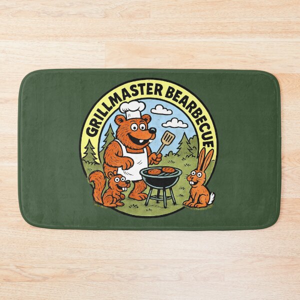 Item preview, Grillmaster Beabecue Forest BBQ Fun designed and sold by FabcoDesign.