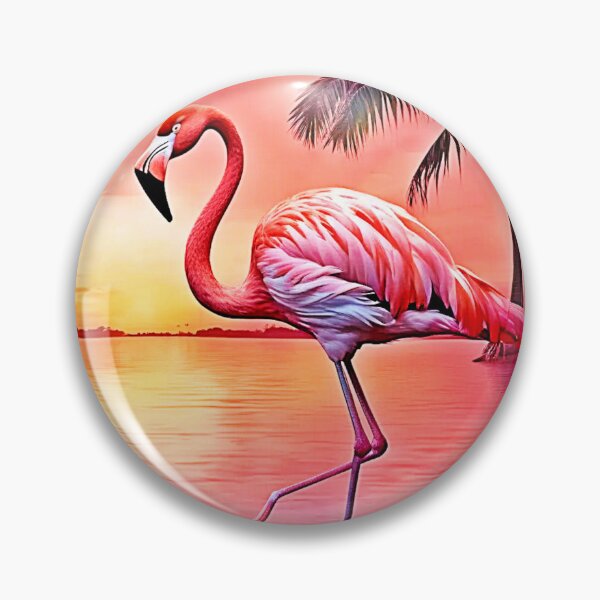 Item preview, Pink Flamingo Scene Design designed and sold by Health And Fitness Posts e-Store.