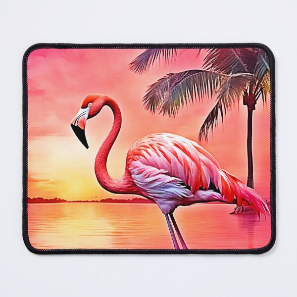 Item preview, Pink Flamingo Scene Design designed and sold by Health And Fitness Posts e-Store.