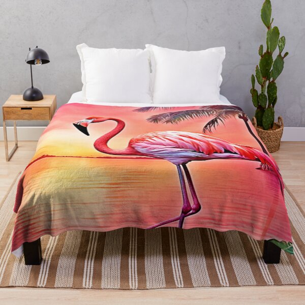 Item preview, Pink Flamingo Scene Design designed and sold by Health And Fitness Posts e-Store.