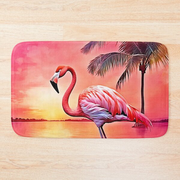 Item preview, Pink Flamingo Scene Design designed and sold by Health And Fitness Posts e-Store.