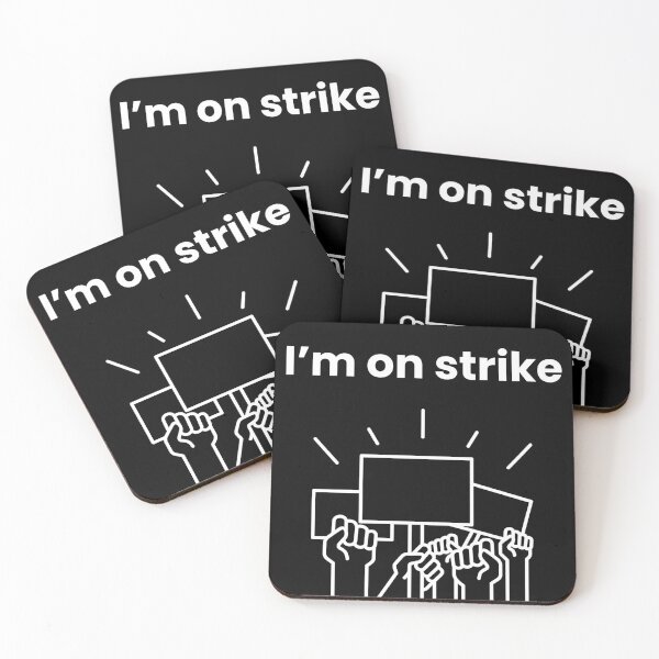 Item preview, I'm on strike - white designed and sold by VasInd.