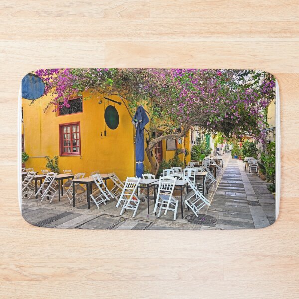 Item preview, Old house in the narrow streets of Nafplion town with Bougainvillea flowers,Greece designed and sold by goceris.