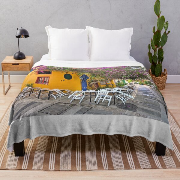 Item preview, Old house in the narrow streets of Nafplion town with Bougainvillea flowers,Greece designed and sold by goceris.