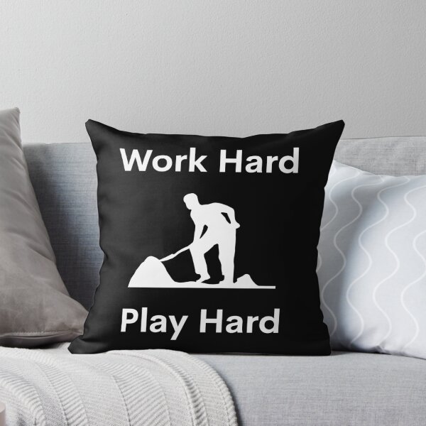 Item preview, Work Hard Play Hard Worker - white designed and sold by VasInd.
