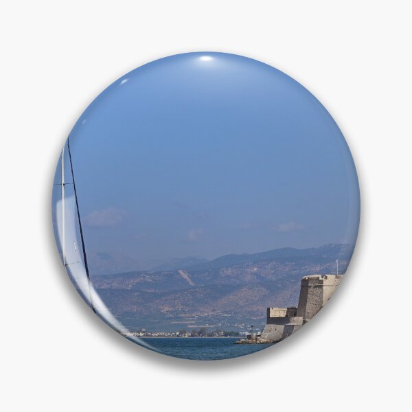 Item preview, Bourtzi venetian water fortress in Nafplio, Peloponnese, Greece,seascape designed and sold by goceris.