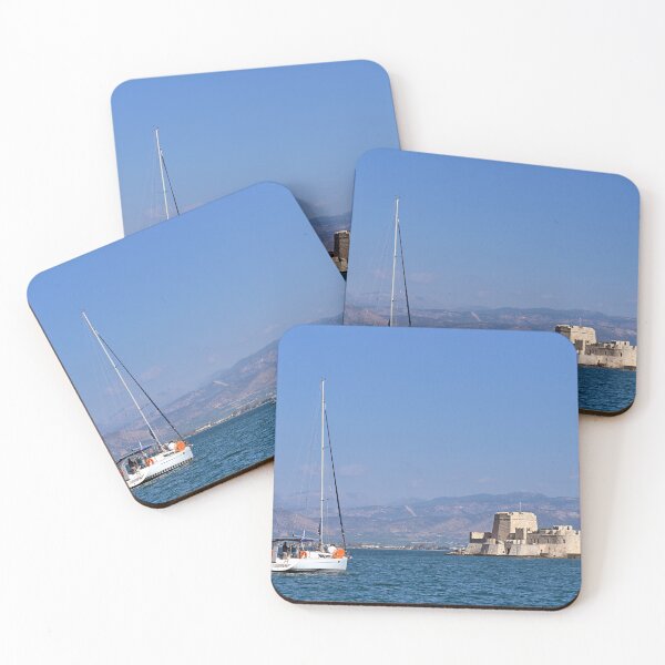 Item preview, Bourtzi venetian water fortress in Nafplio, Peloponnese, Greece,seascape designed and sold by goceris.
