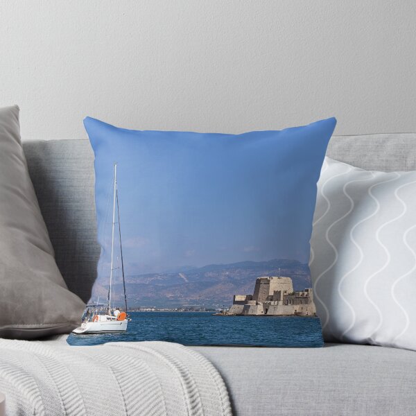 Item preview, Bourtzi venetian water fortress in Nafplio, Peloponnese, Greece,seascape designed and sold by goceris.