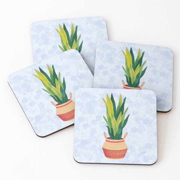 Item preview, Snake Plant Colorful Painting (blue) designed and sold by Magnolia Valley Art.