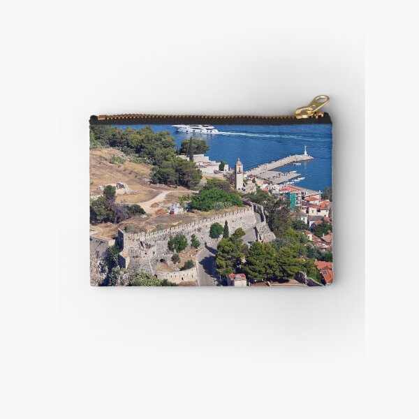 Item preview, Luxury yacht sails near Acronafplia castle in Nafplio, Peloponnese, Greece designed and sold by goceris.
