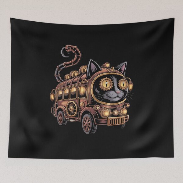 Item preview, Steampunk Mechanical Cat Bus designed and sold by SignumShop.