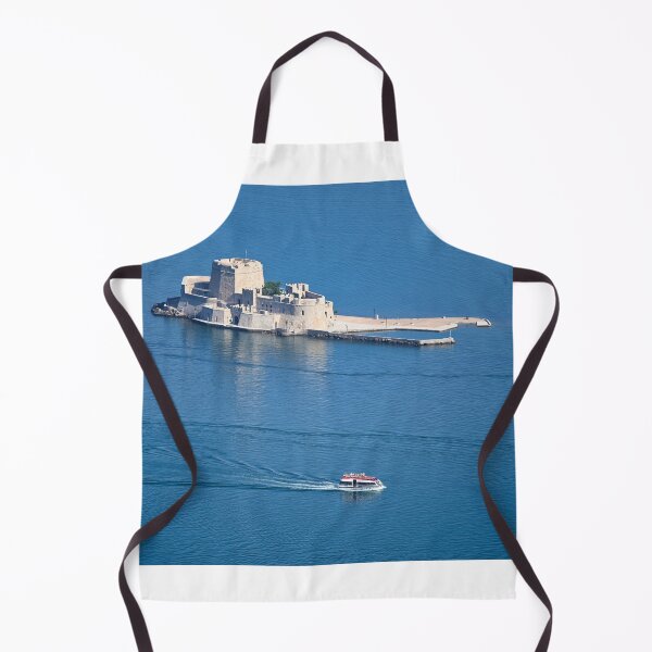 Item preview, Bourtzi Venetian water fortress in Nafplio, Peloponnese, Greece, aerial view,summertime designed and sold by goceris.