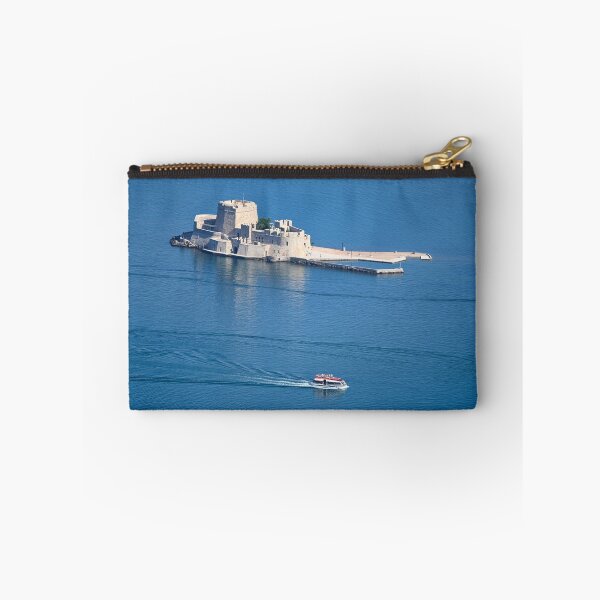Item preview, Bourtzi Venetian water fortress in Nafplio, Peloponnese, Greece, aerial view,summertime designed and sold by goceris.
