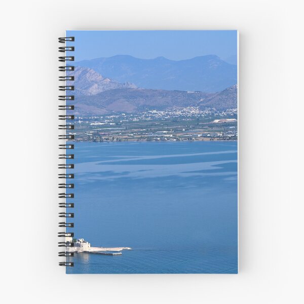 Item preview, Bourtzi Venetian water fortress in Nafplio, Greece, aerial view,summertime designed and sold by goceris.