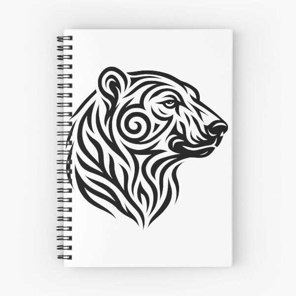 Item preview, Tribal polar bear designed and sold by SpectrumShine.