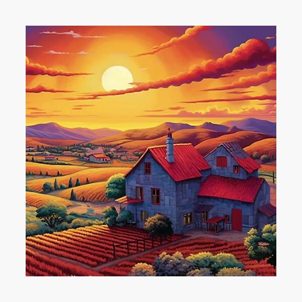 Item preview, Peaceful Landscape  designed and sold by FineArtsPro.