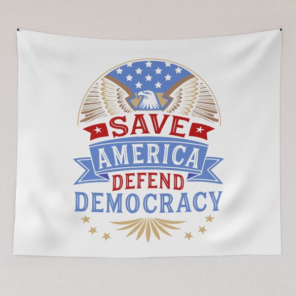 Item preview, Save America Defend Democracy Demonstration designed and sold by AntiqueImages.