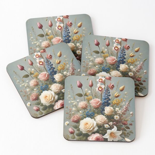 Item preview, Timeless Floral Elegance: Oil Painted Bouquet Poster designed and sold by MiniindY Pop.