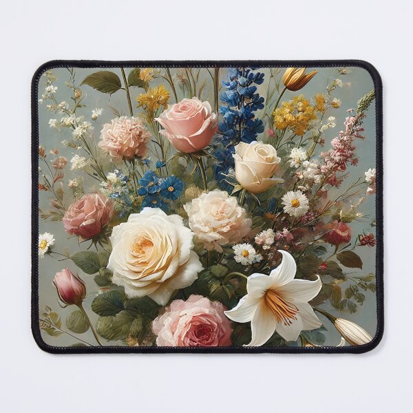 Item preview, Timeless Floral Elegance: Oil Painted Bouquet Poster designed and sold by MiniindY Pop.