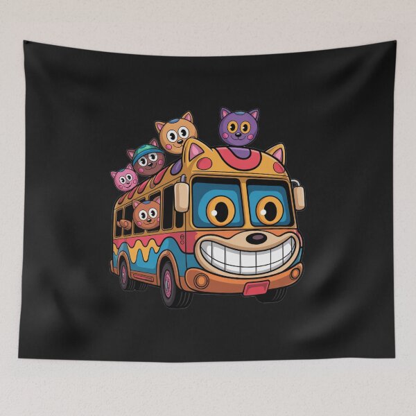 Item preview, Retro Cartoon Cat Bus designed and sold by SignumShop.