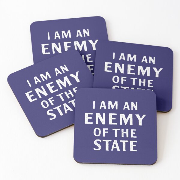 Item preview, I Am An Enemy Of The State designed and sold by Eat the Rich.