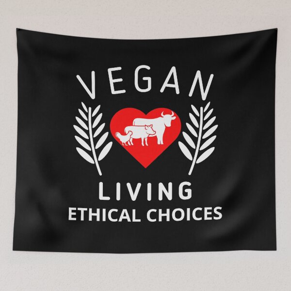 Item preview, vegan slogan designed and sold by MG-MagicGallery.