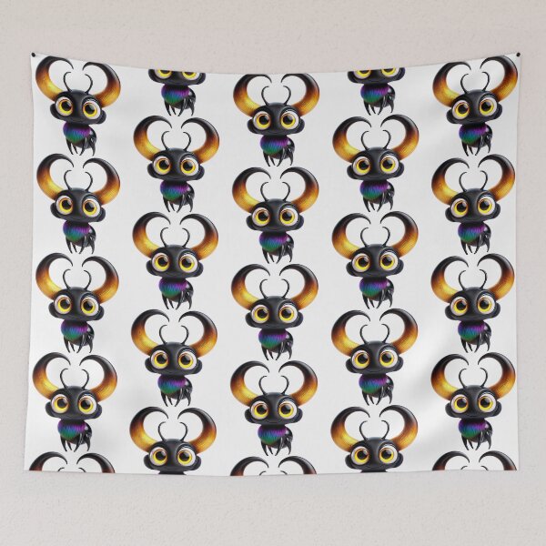 Item preview, Adorable Horned Beetle designed and sold by Sillytoe.