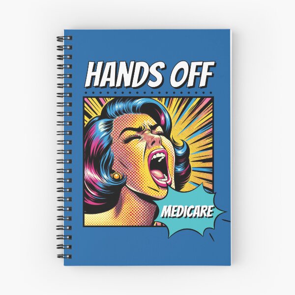 Item preview, Hands Off Medicare Protest Statement Comic Retro Pop Art designed and sold by hiacynto.