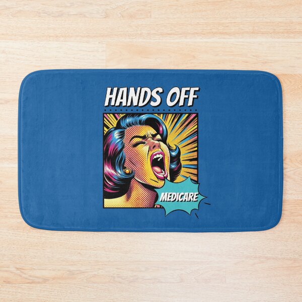 Item preview, Hands Off Medicare Protest Statement Comic Retro Pop Art designed and sold by hiacynto.
