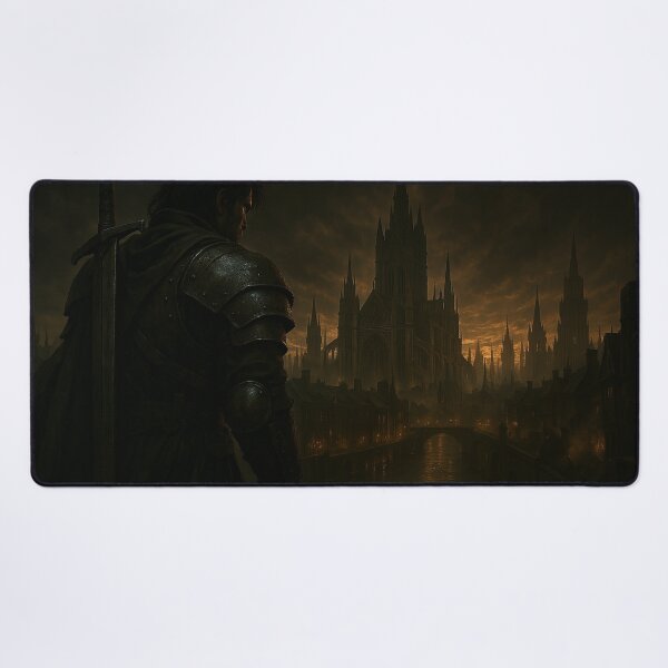Item preview, Oath of the Last Sentinel – Twilight Over Gothic Citadel designed and sold by kayodeDesign.